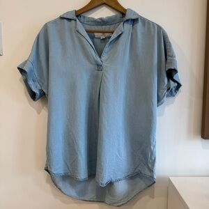Thread & Supply Light Blue Collar Shirt